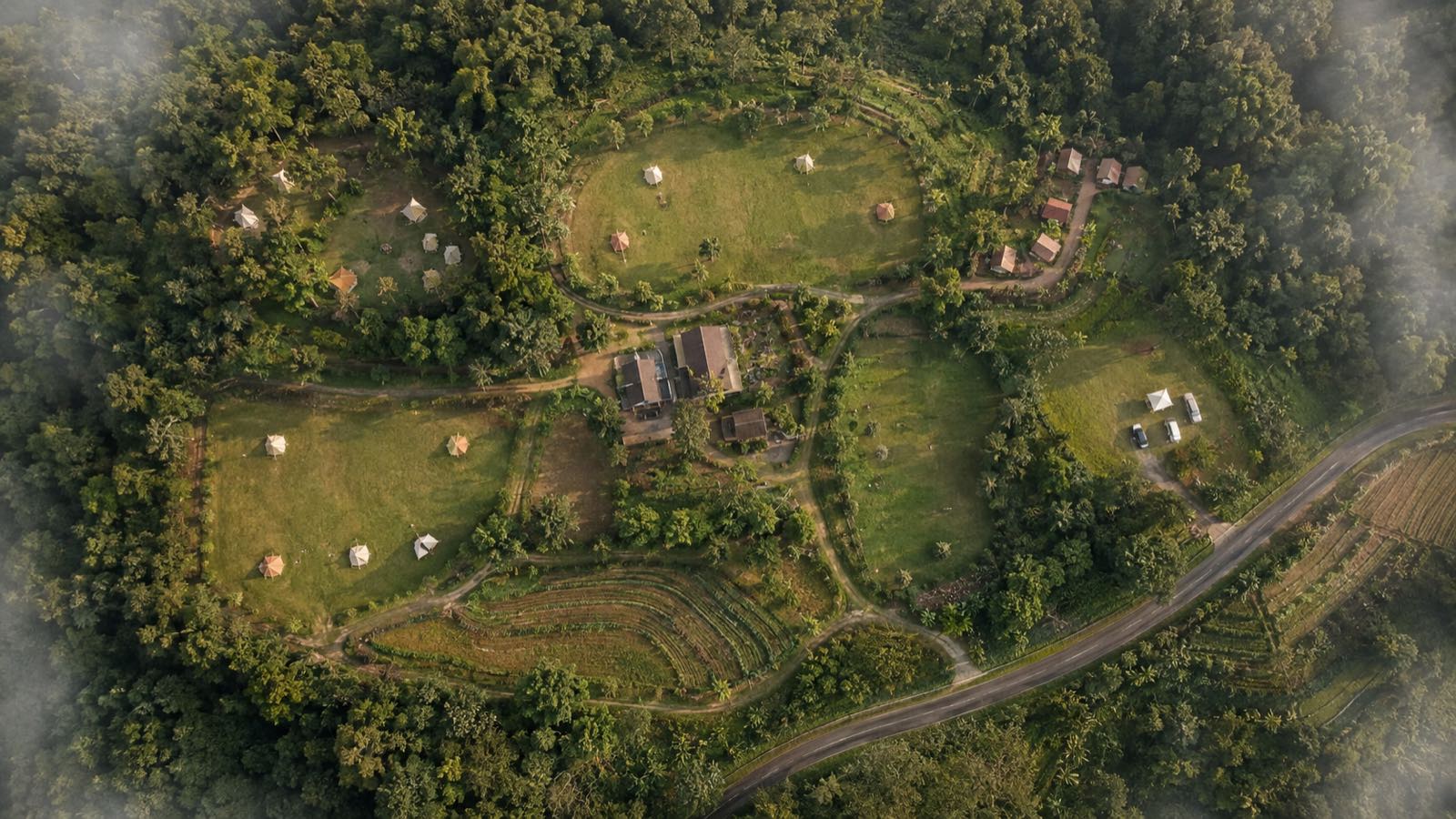 Foto udara kawasan Bumi Perkemahan Lokaphala